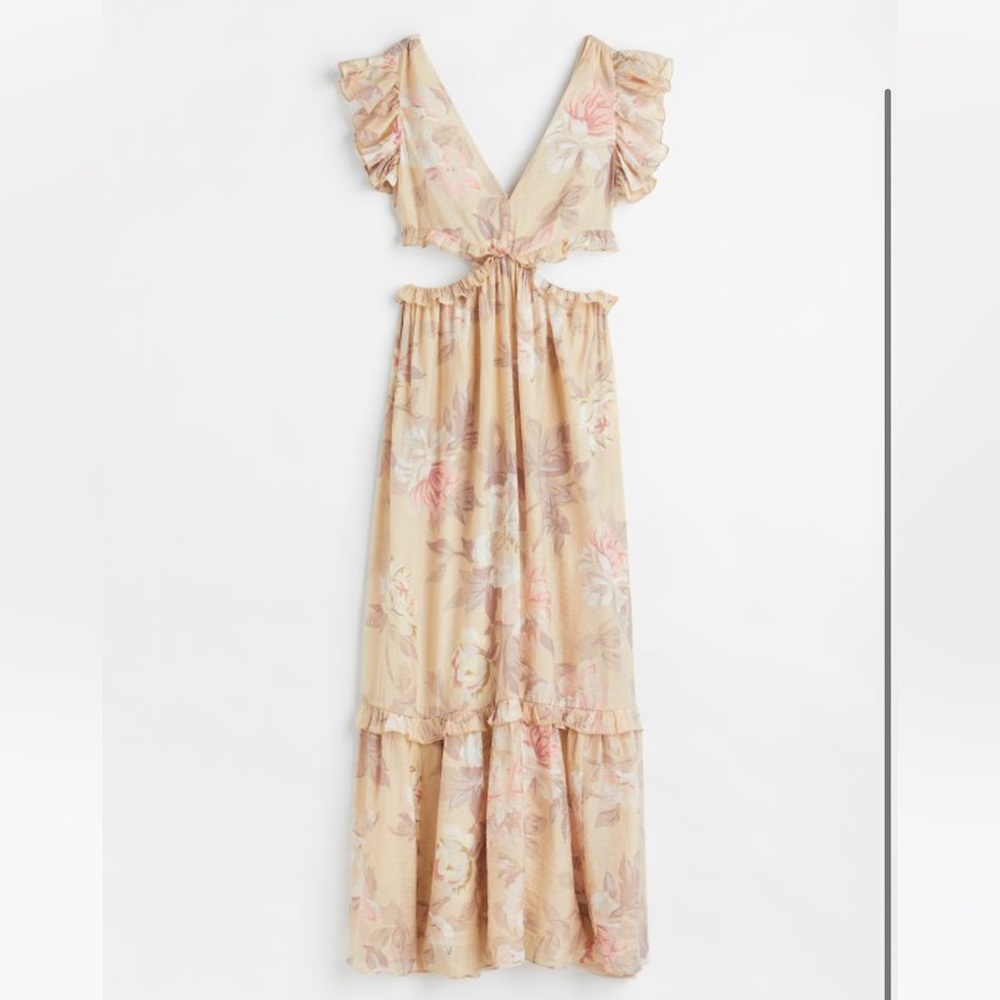 H&M V-neck cut-out Maxi Dress